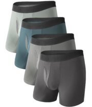 High Quality Mesh Breathable Quick Dry Plus Size Men's Boxer Brief Custom Logo Elastic Waistband Soft Seamless Underwear for Men - Image 11