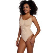Promotional High Compression Shapewear Colourful Bodysuit Thongs Plus Sizes Shapers Compression Bodysuit - Image 4