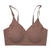 European and American Plus Size Seamless Adjustable Gathering Underwear V-neck Women's Style Without Steel Ring Bra - Image 10