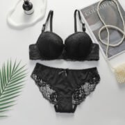 Factory Direct Sale New Women's Sexy Comfortable Underwear Set Adjustable Steel Ring Lace Bra Panties Set - Image 9